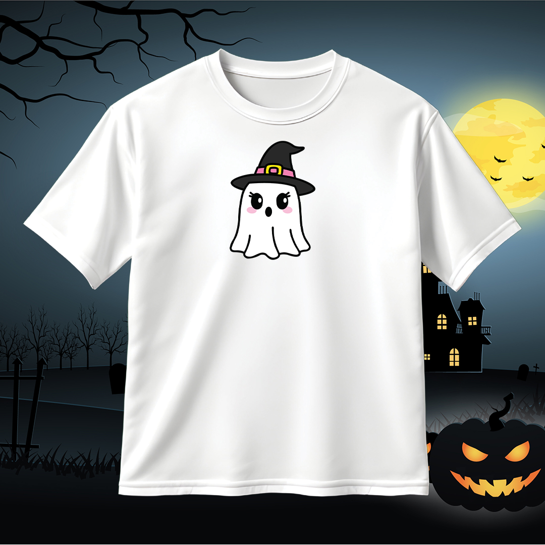 Cute Halloween Ghost Witch Girl SVG