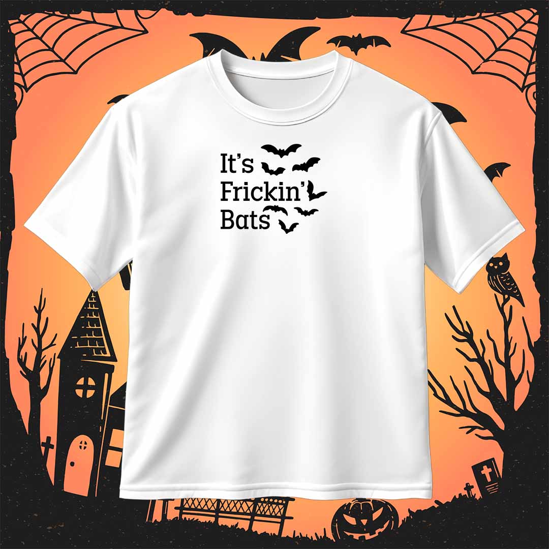 Funny Its Frickin Bats SVG PNG Halloween Quote Design For Cricut Silhouette