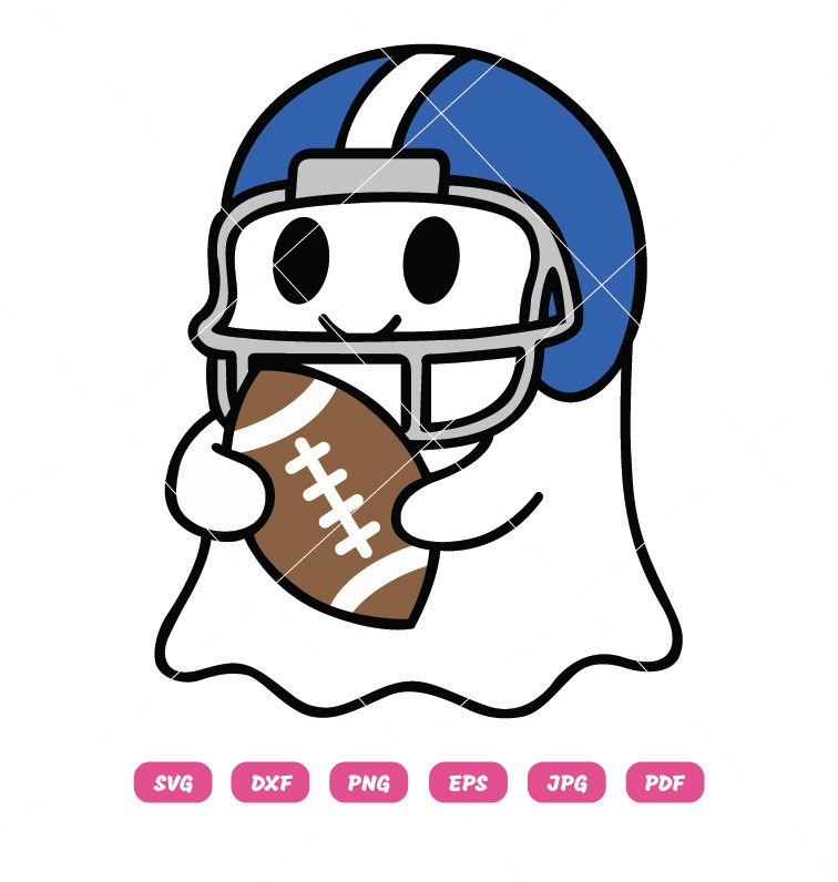 Ghost American Football SVG Halloween Sport SVG