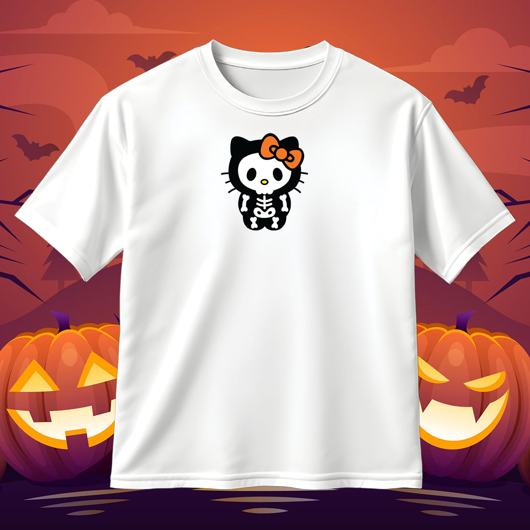 Hello Kitty Skeleton SVG Halloween SVG