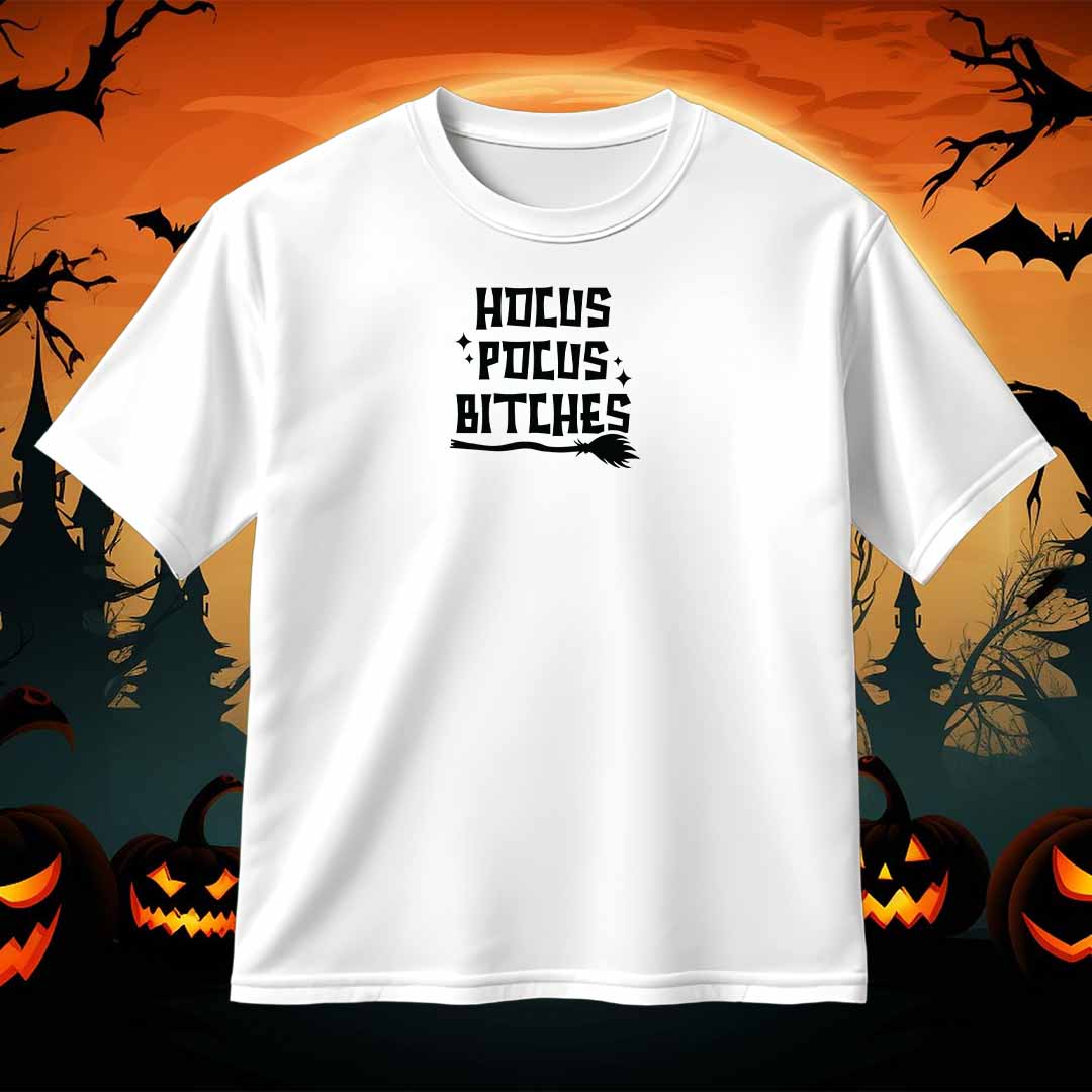 Hocus Pocus Bitches SVG PNG Halloween Sublimation Design for T-Shirt