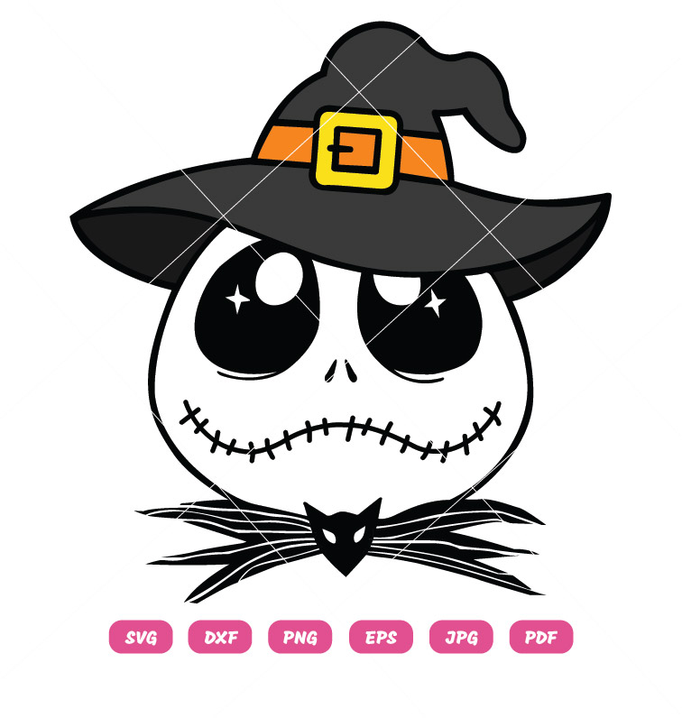Jack Skellington Witch SVG Halloween SVG