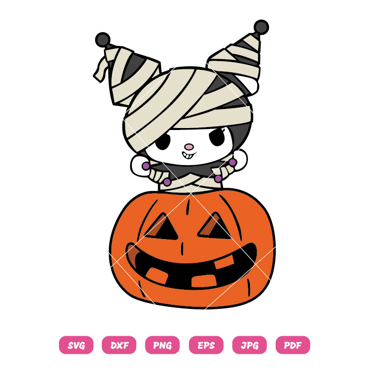 Krommy Mummy With Pumkin SVG Halloween SVG