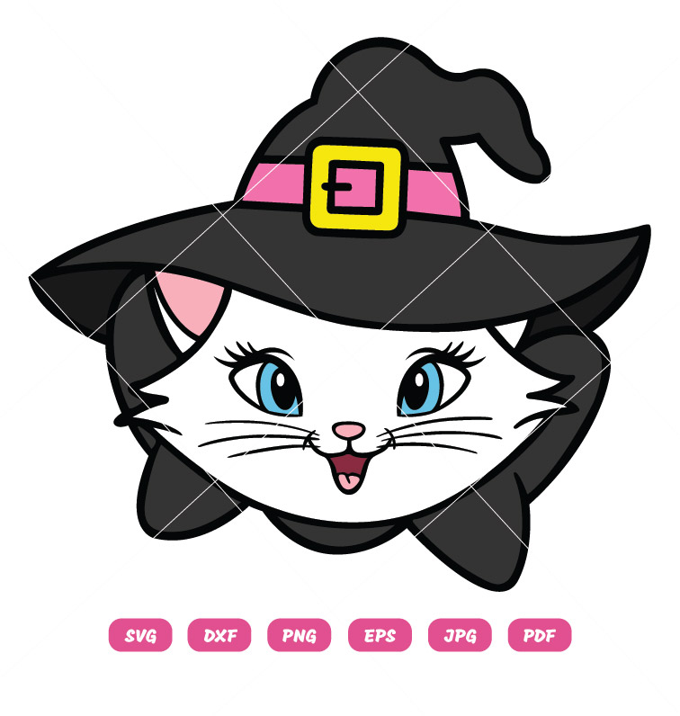 Marie Witch SVG Halloween SVG Aristocats SVG