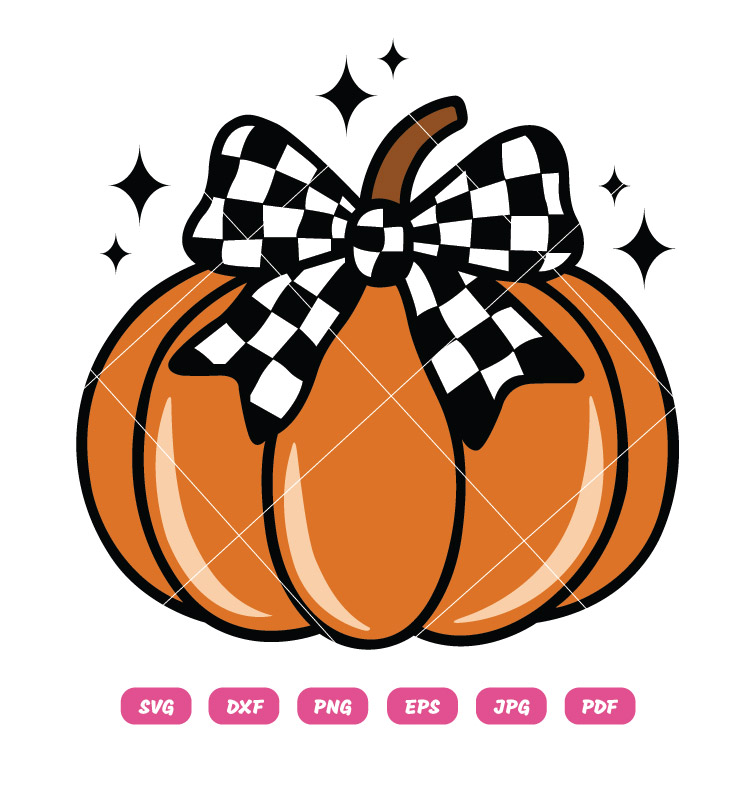 Pumpkin Coquette SVG Fall SVG