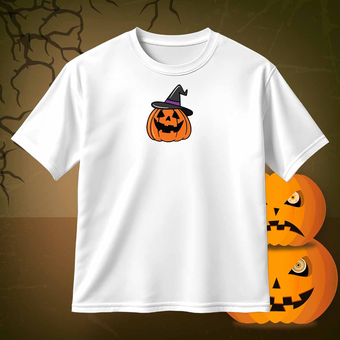 Pumpkin with Witch Hat SVG PNG Halloween Jack O’Lantern Clipart for Cricut & Silhouette