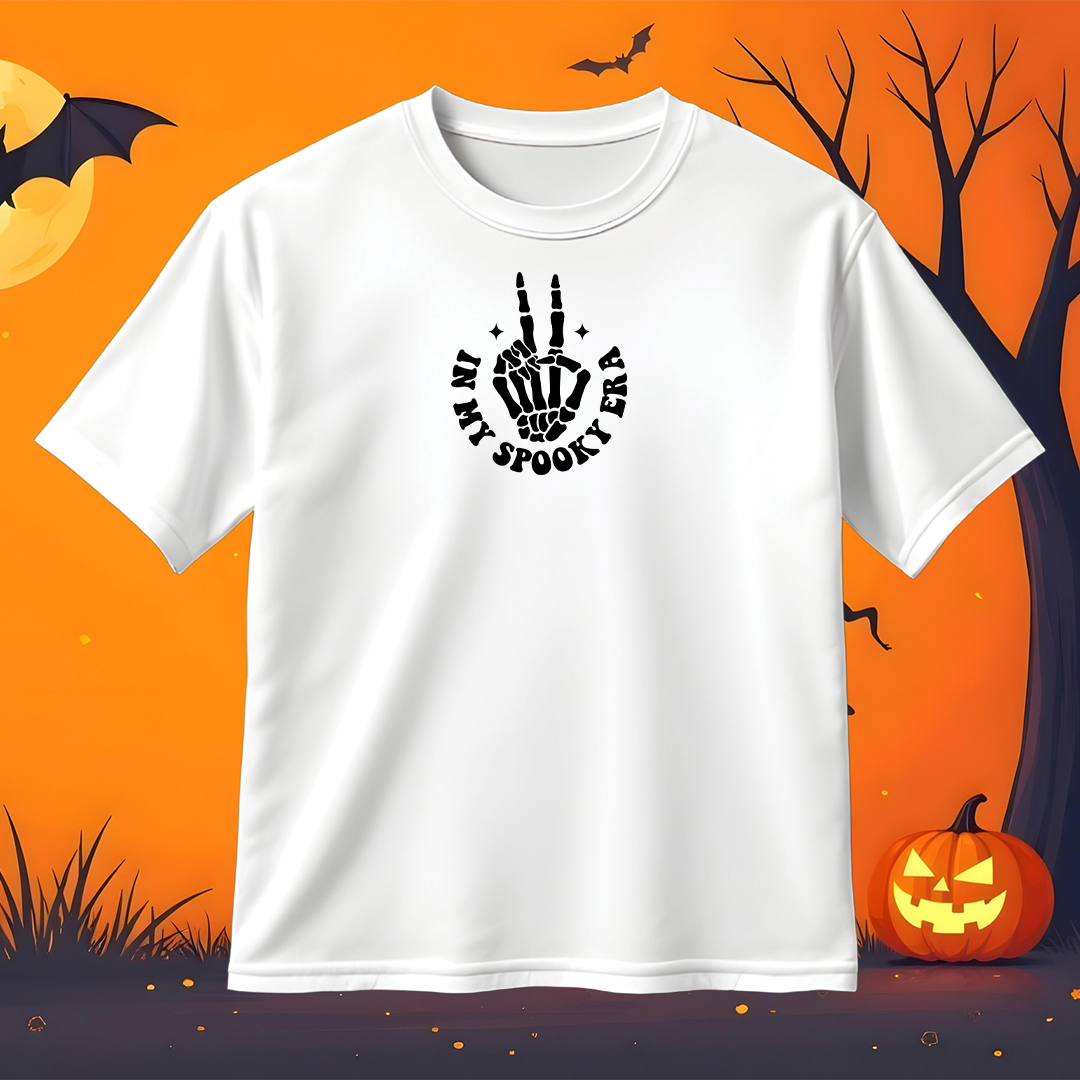 Spooky Era Skeleton Hand SVG png Funny Halloween Quote Cut File