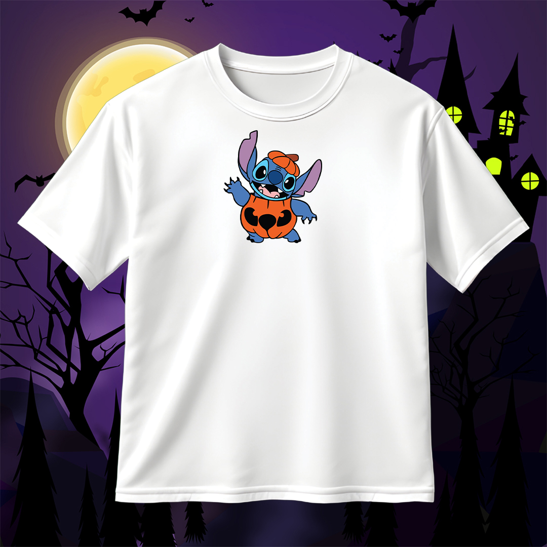 Stitch With Pumpkin SVG Halloween SVG
