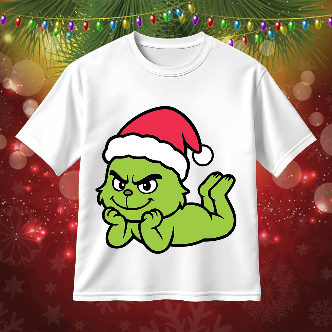 Baby Grinch Christmas SVG PNG Clipart For Cricut & Silhouette