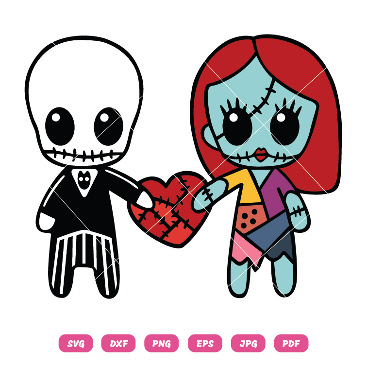 Baby Jack and Baby Sally SVG Halloween SVG