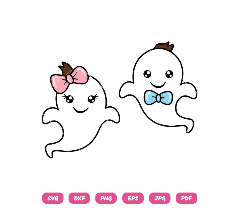 Cute Ghost SVG Halloween