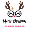 Girl Reindeer Face SVG Harry Potter Christmas SVG