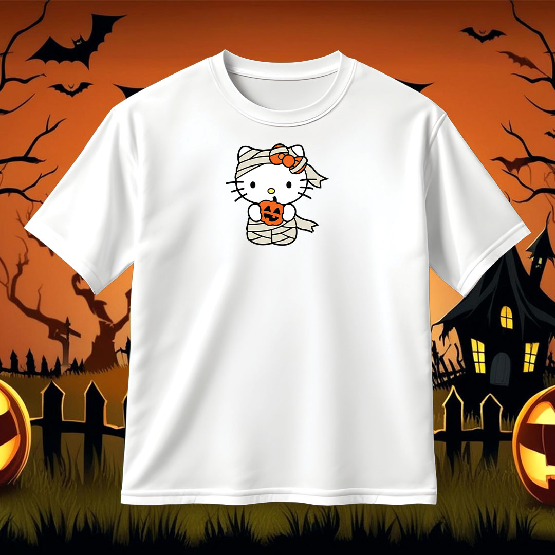 Hello Kitty Mummy Pumkin SVG Halloween SVG