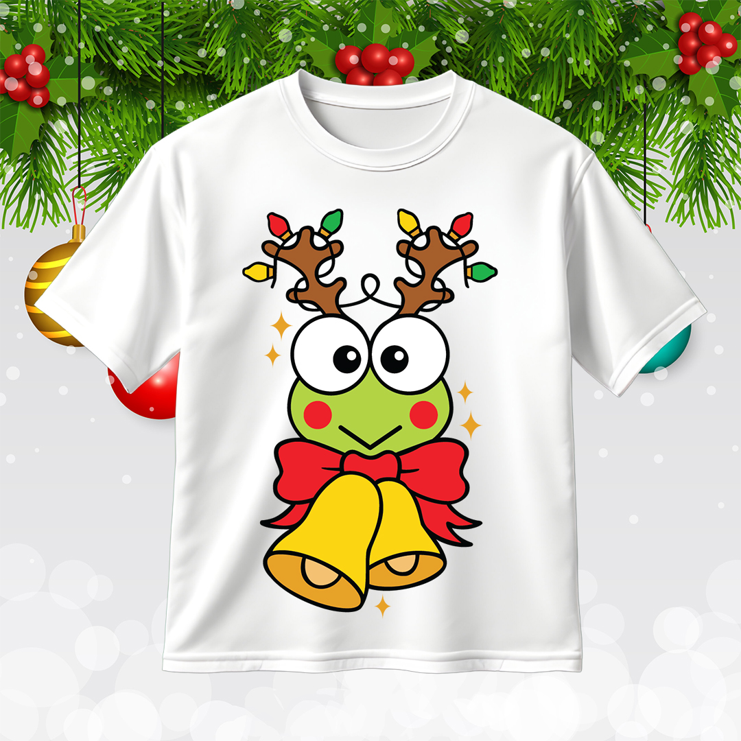 Keroppi Reindeer Christmas SVG Christmas Bells SVG