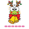 Keroppi Reindeer Christmas SVG Christmas Bells SVG