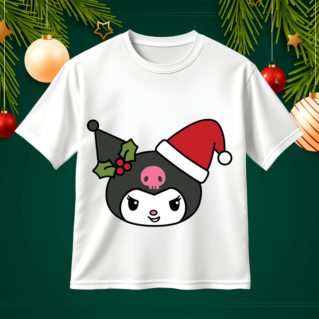 Kuromi Santa Hat SVG Christmas SVG