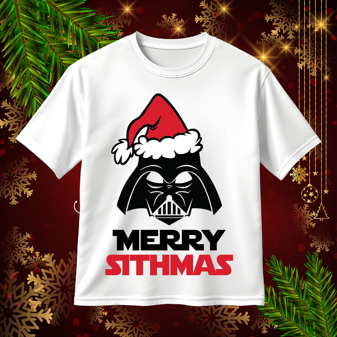 Merry Sithmas SVG Darth Vader Santa Hat SVG Star Wars Christmas SVG