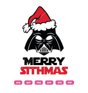 Merry Sithmas SVG Darth Vader Santa Hat SVG Star Wars Christmas SVG