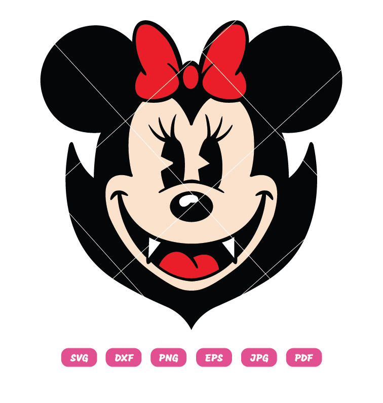 Minnie Mouse Vampire SVG Halloween SVG