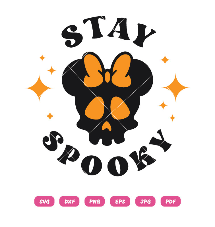 Minnie Stay Spooky Halloween SVG