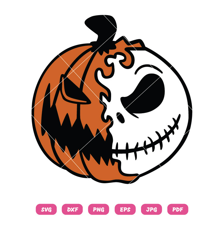 Pumkin Jack Skellington SVG Halloween SVG