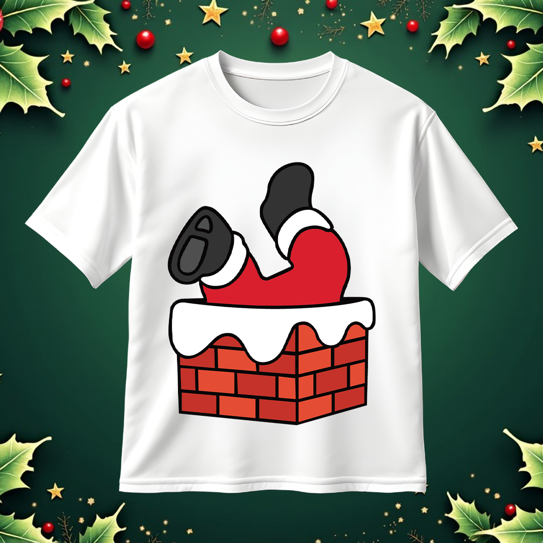 Santa Chimney SVG Christmas SVG