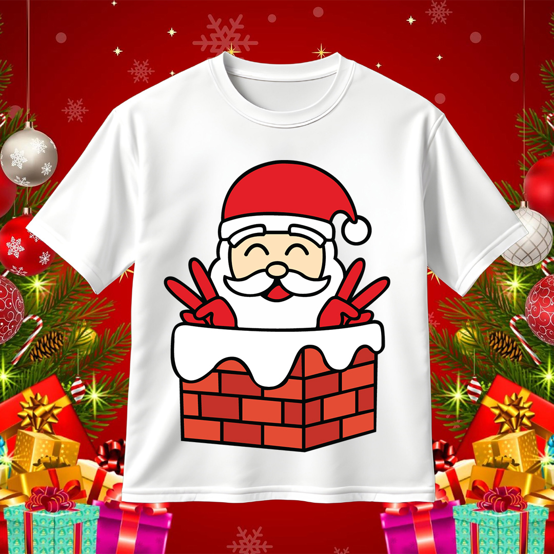 Santa Claus Chimmey SVG Christmas SVG
