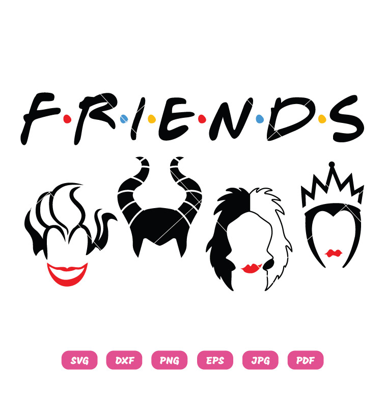 Villians Friends SVG Halloween SVG