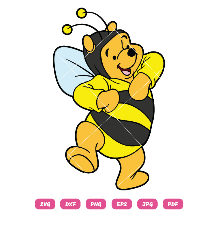 Winnie The Pooh Bee SVG Halloween SVG