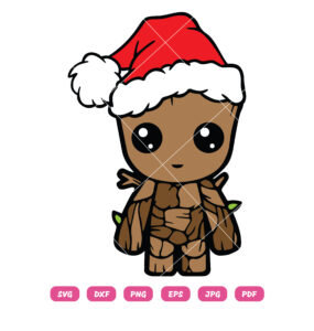 Baby Groot Santa SVG Christmas SVG