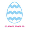 Blue Easter Egg SVG