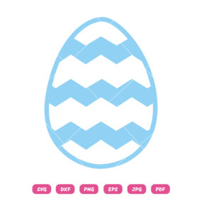 Blue Easter Egg SVG