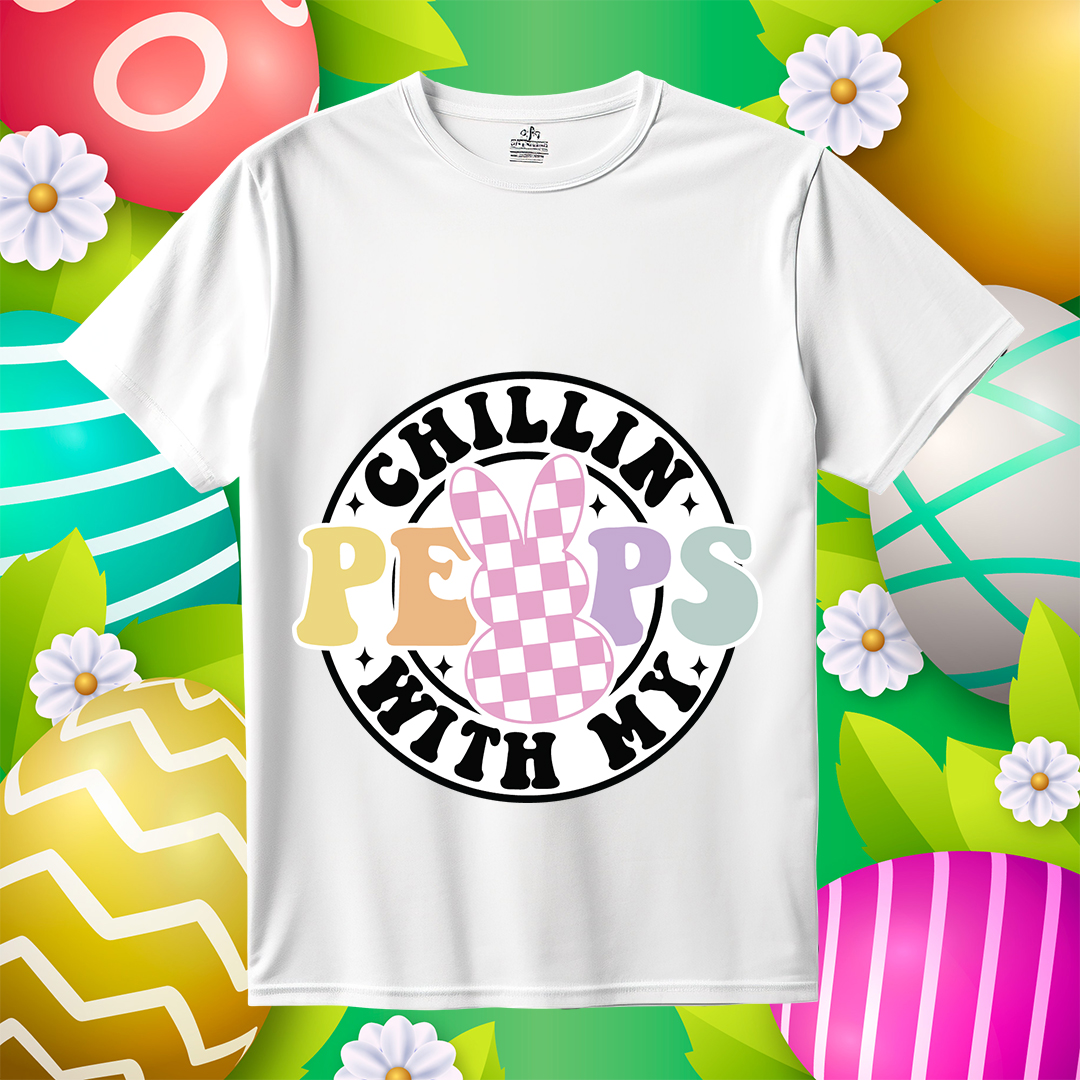 Chillin With My Peeps Retro Easter SVG