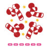 Christmas Mickey & Minnie Candy Cane SVG