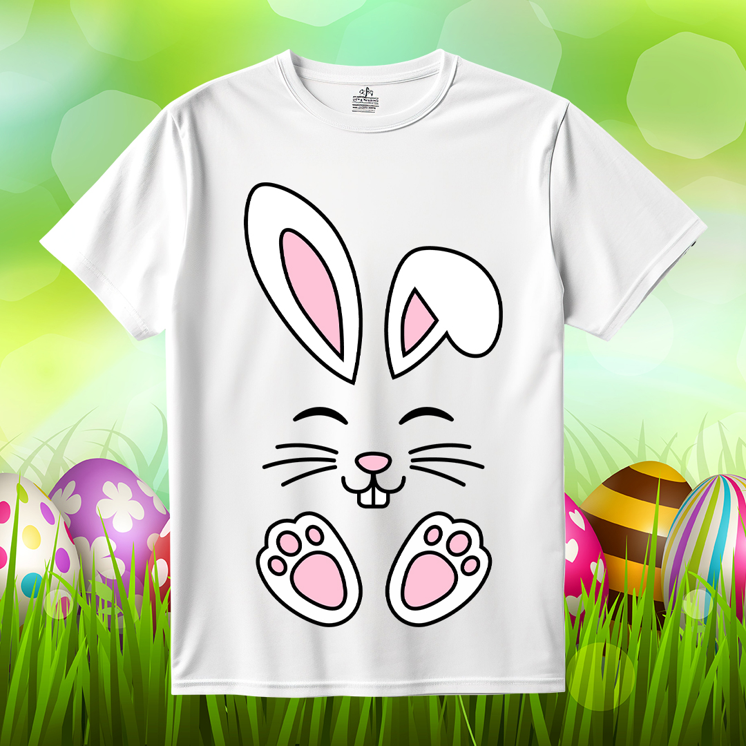 Cute Bunny Ears Paws Easter