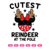 Cutest Reindeer At The Pole SVG Christmas Minnie SVG