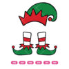 Elf Legs And Hat SVG Christmas SVG