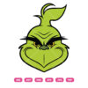 Grinch Face SVG PNG Christmas Villain Head