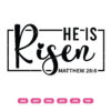 He Is Risen SVG Christian Easter Quote