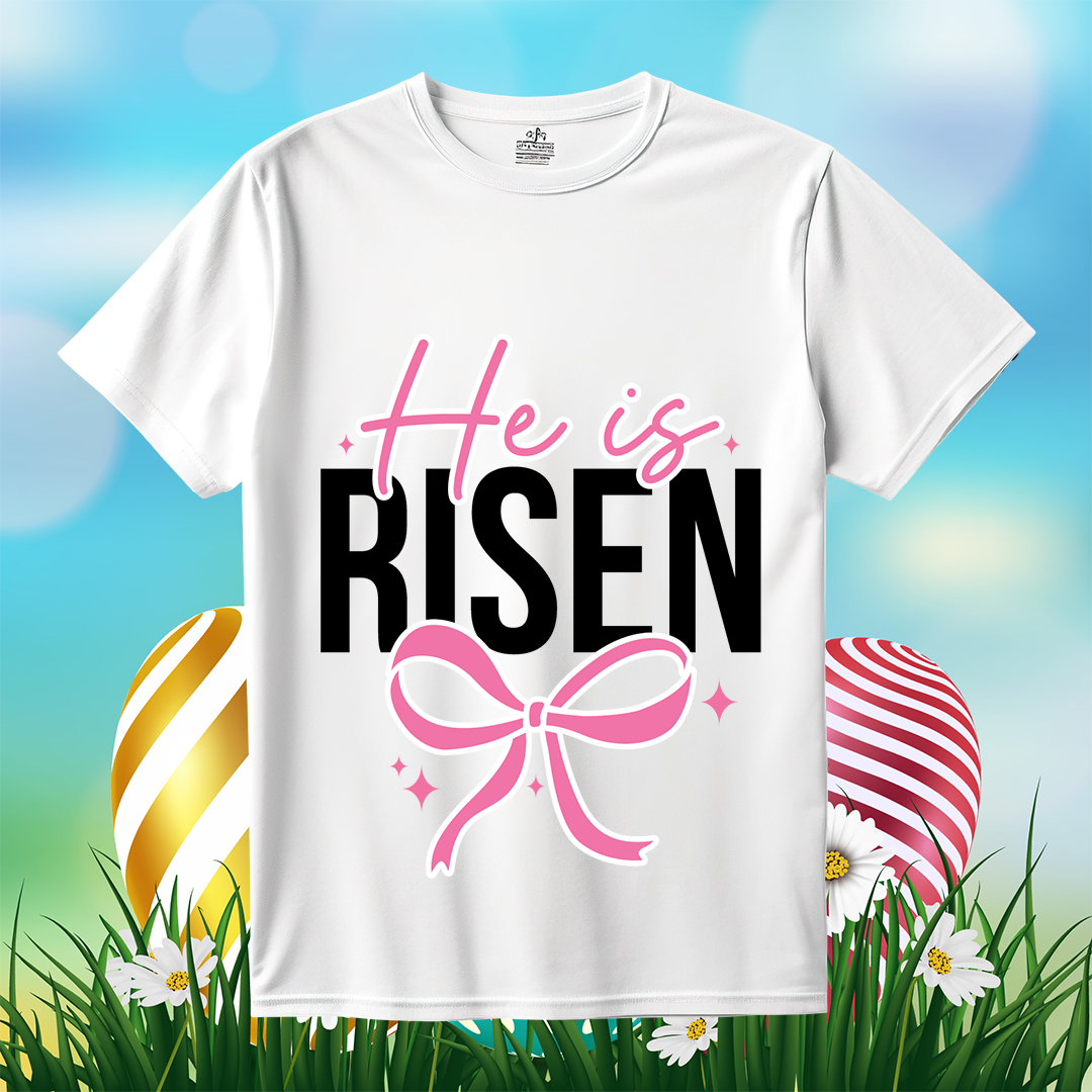 He is Risen Coquette Bow SVG Christmas Easter