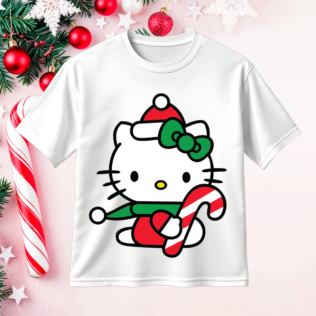Hello Kitty Christmas Candy Care SVG PNG Sanrio Cut File