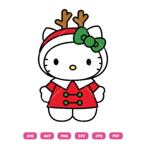 Hello Kitty Christmas Reindeer