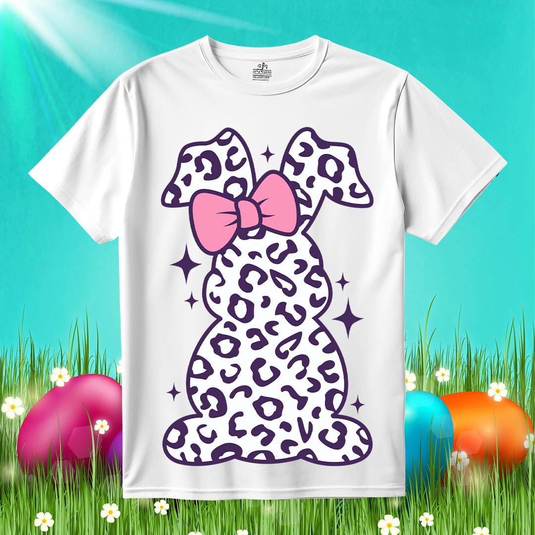 Leopard Easter Bunny With Bow