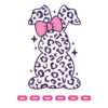 Leopard Easter Bunny With Bow