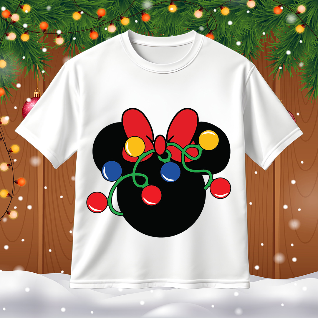 Minnie Mouse Christmas Lights SVG