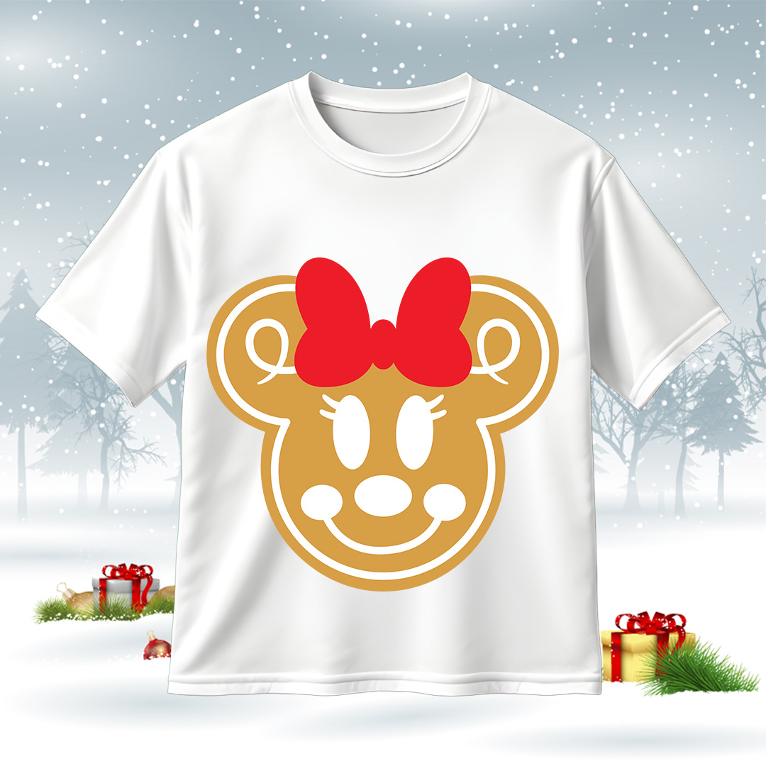 Minnie Mouse Gingerbread SVG Christmas