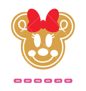 Minnie Mouse Gingerbread SVG Christmas