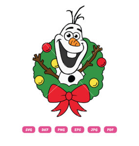 Olaf Christmas Wreath