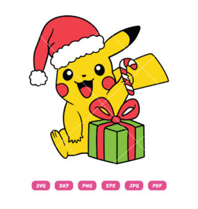 Pikachu Santa SVG Christmas