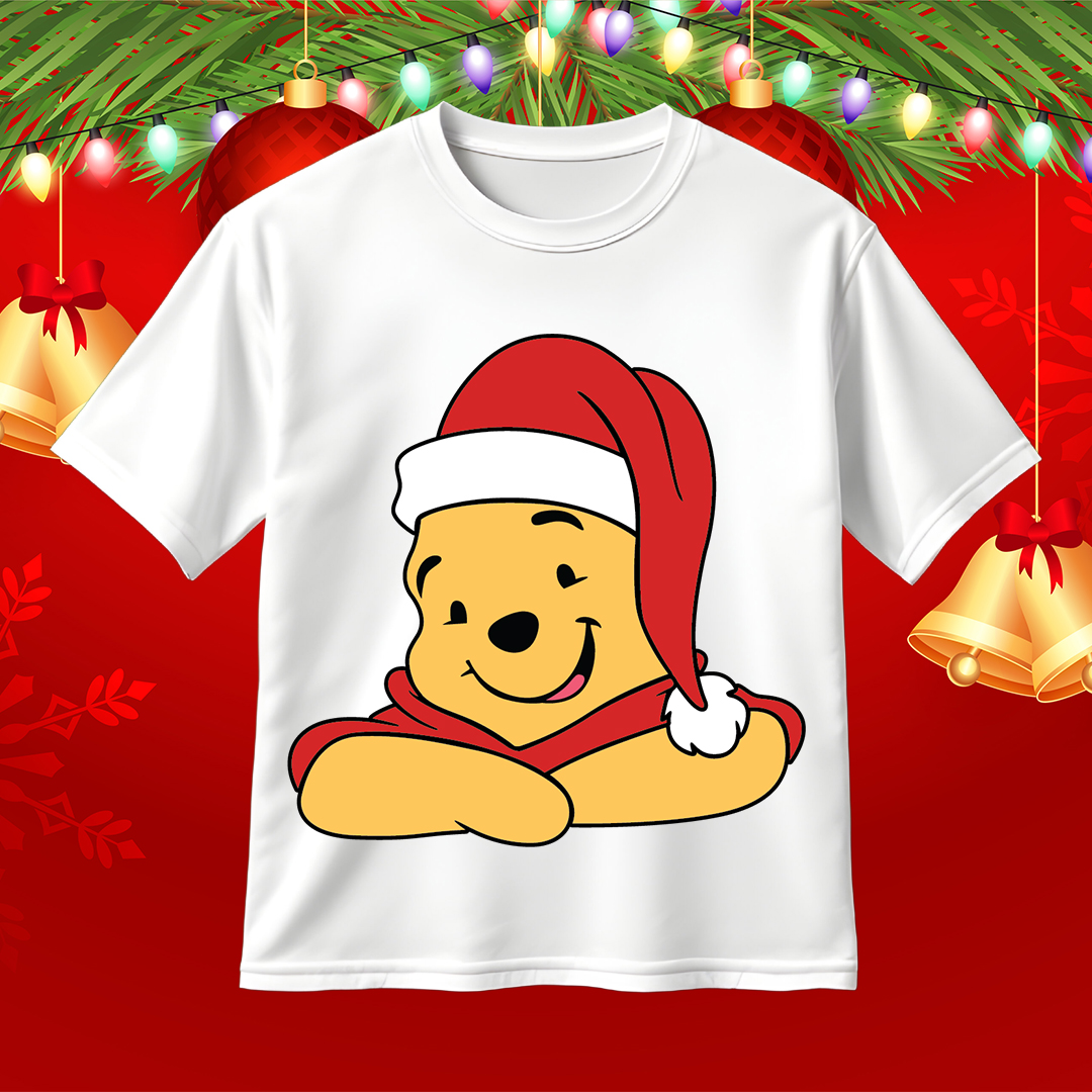 Pooh Santa SVG Winnie The Pooh SVG Christmas SVG